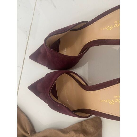 [gianvito Rossi] suede pointy toe mules EUC#7 - Picture 2 of 10